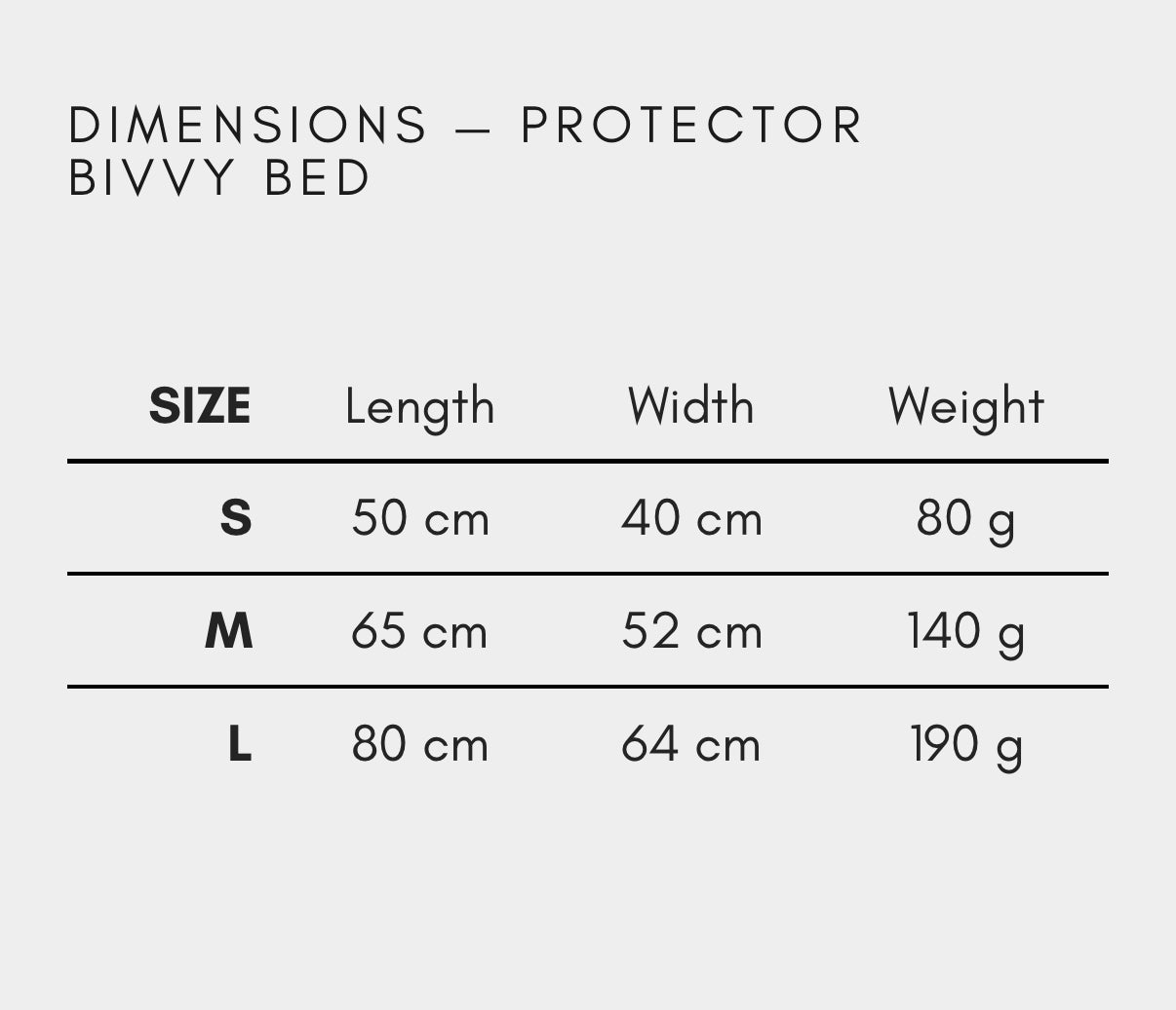 Protector Bivvy Bed