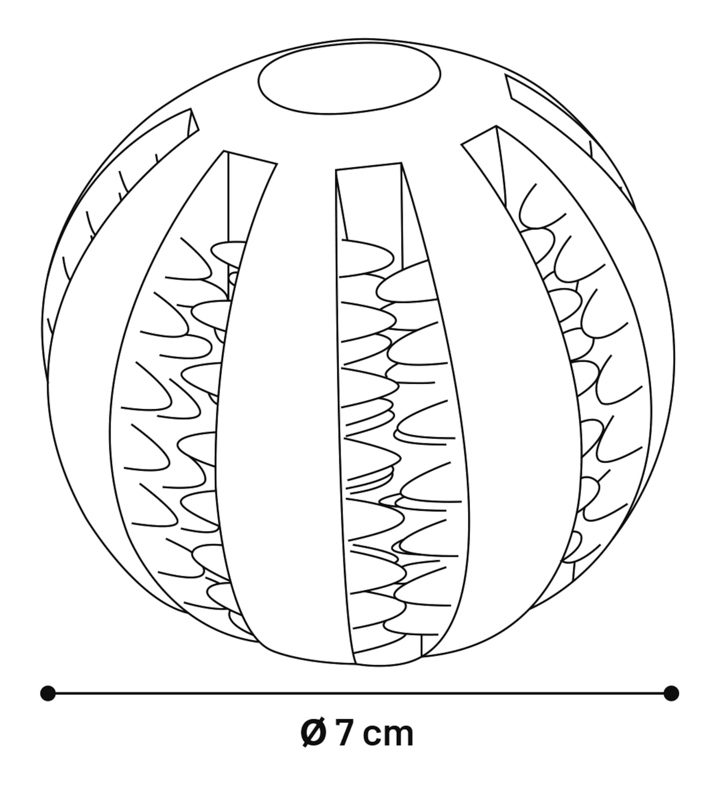 Downu bóltur 7cm