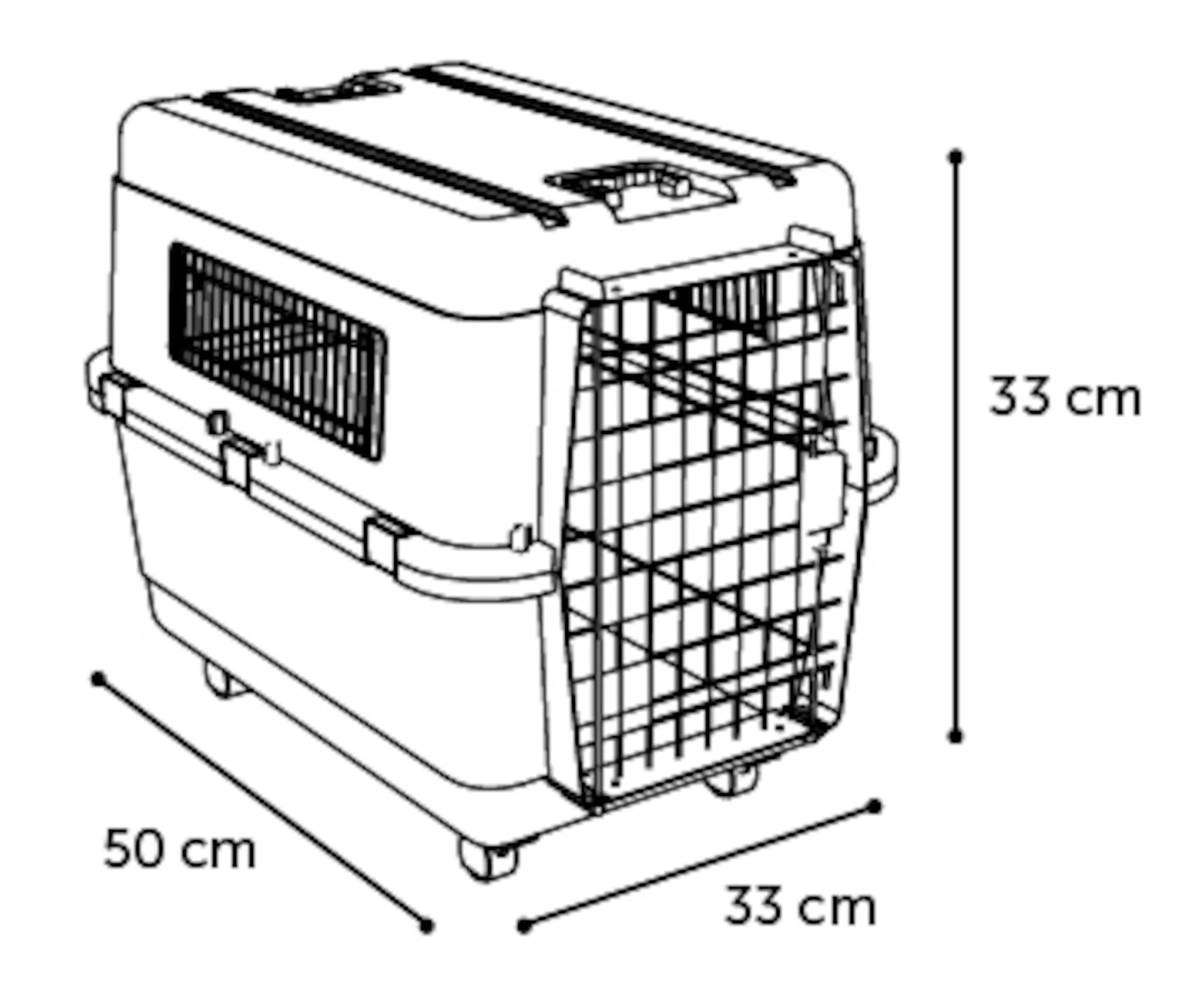 Nomad transportbúr grátt
