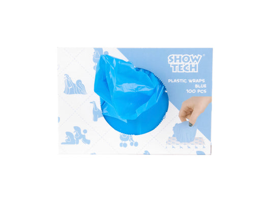 Show Tech Plastic Wraps Blue (15x30cm)-100 pcs Wraps