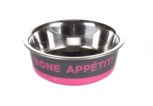 Bone Apetit Grá/Pink Skál