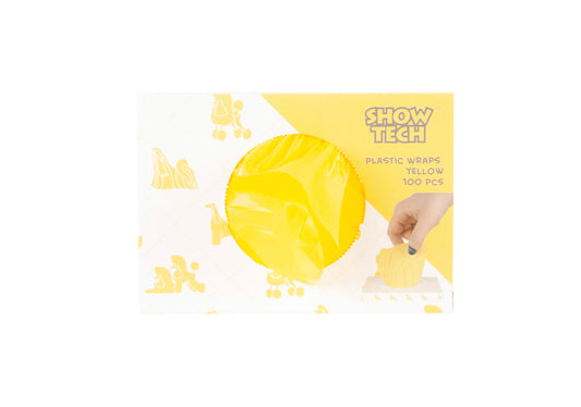 Show Tech Plastic Wraps Yellow (15x30cm)-100 pcs Wraps