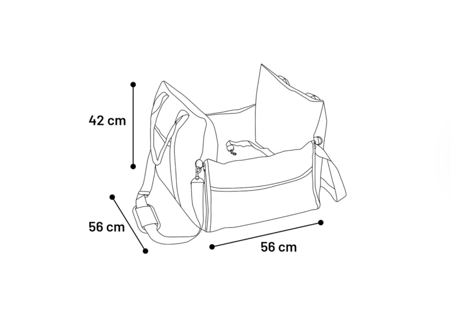 Bobba Bilsetur 56X56X42CM