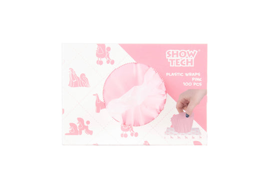 Show Tech Plastic Wraps Pink (15x30cm)-100 pcs Wraps