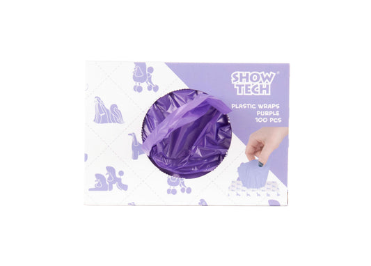 Show Tech Plastic Wraps Purple (15x30cm)-100 pcs Wraps
