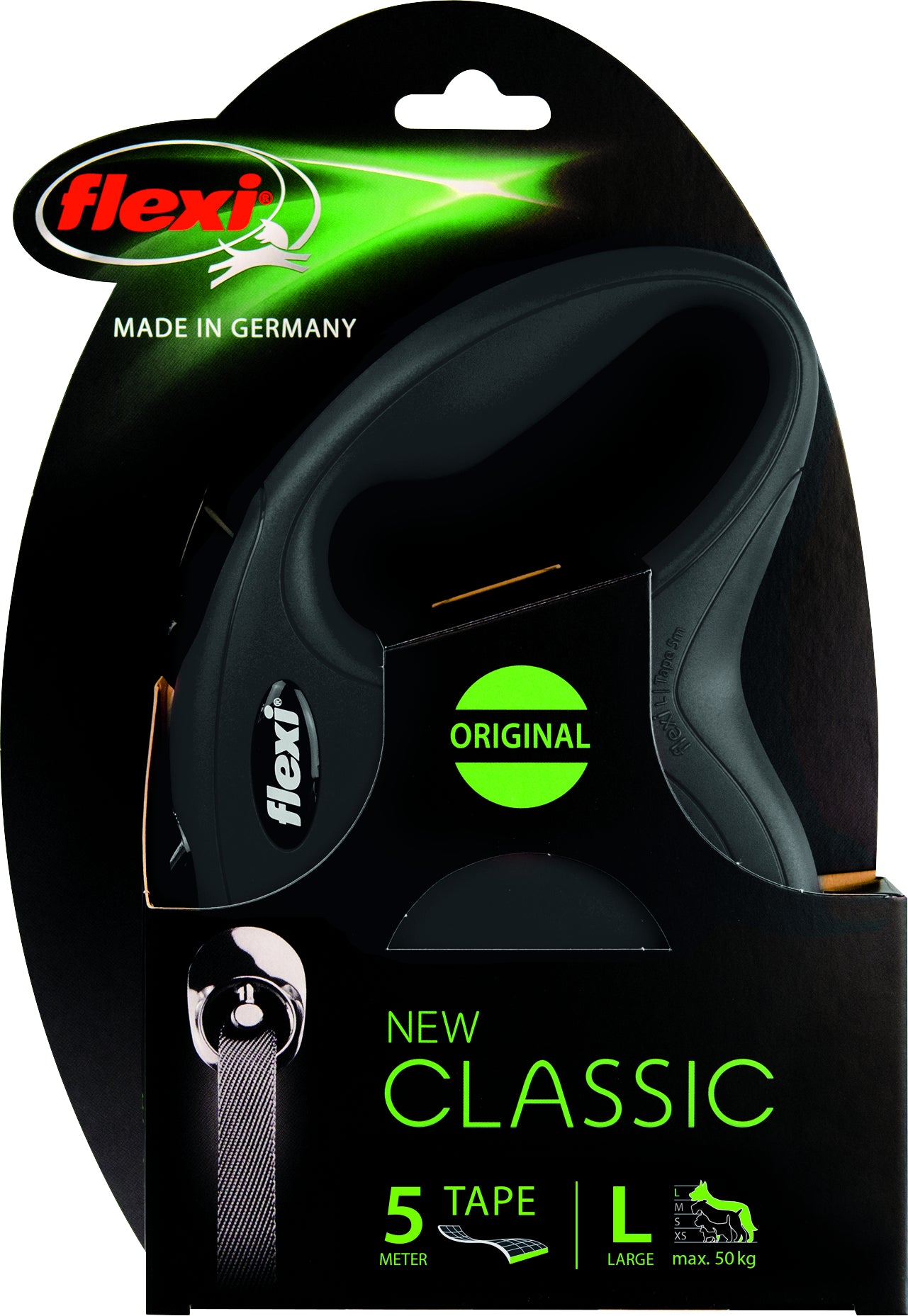 Flexi New Classic Tape svørt