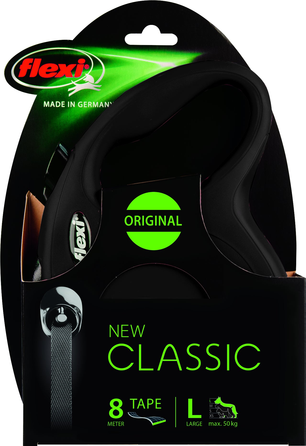 Flexi New Classic Tape svørt