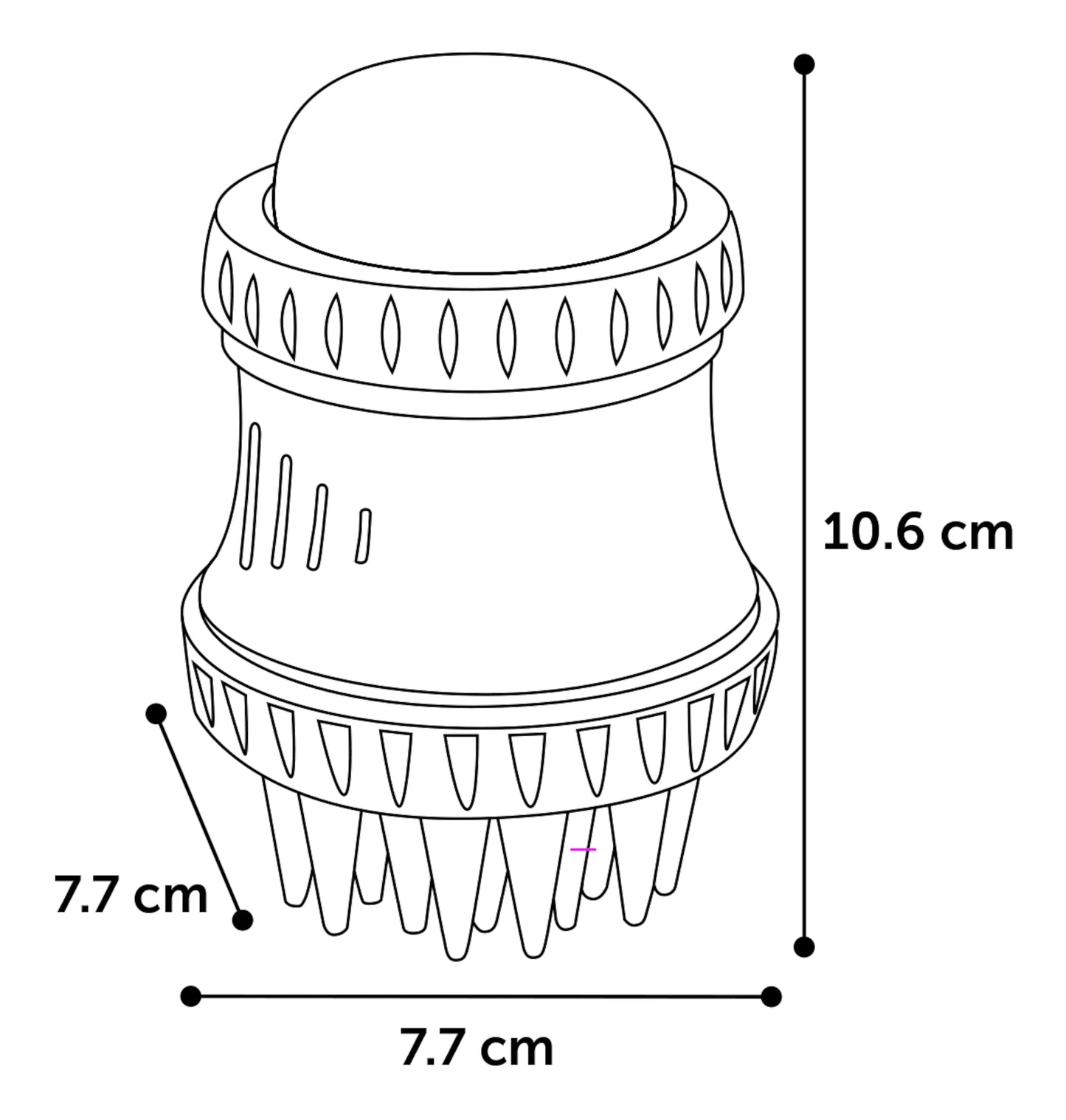 2 í 1 vaski og massasju bust