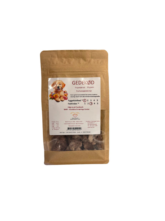 Gedekød frysetørret 50 gram