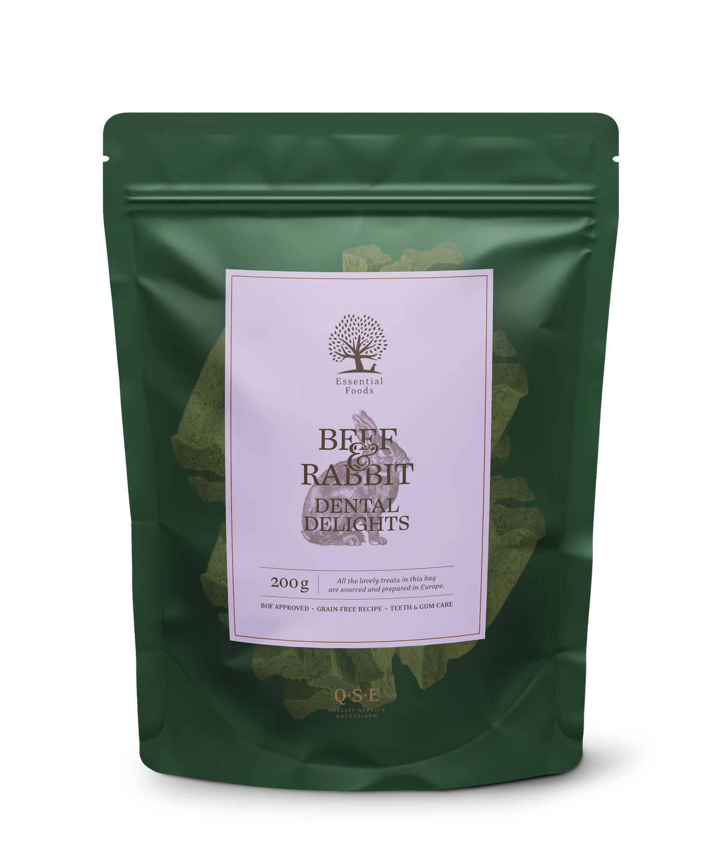 GRAIN-FREE DENTAL DELIGHTS BEEF & RABBIT 200g