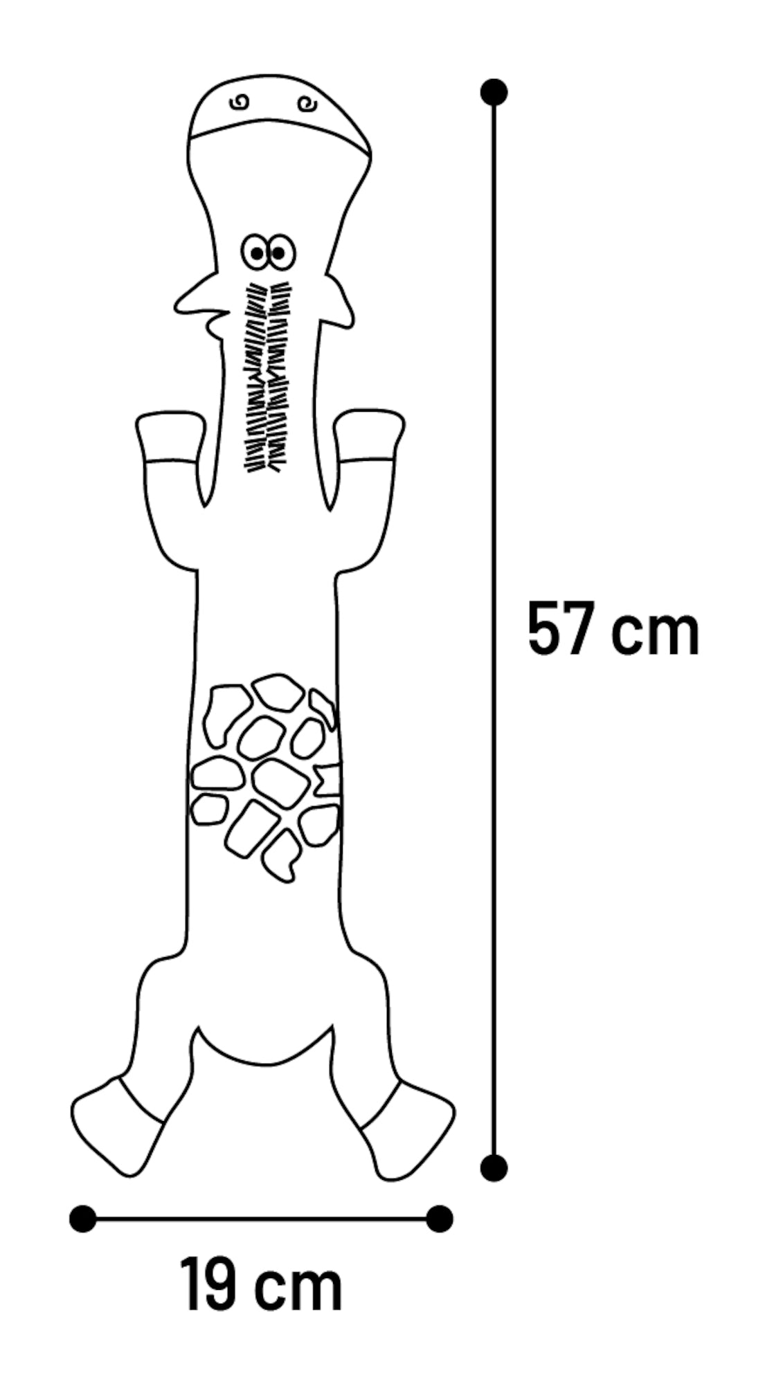 Giraffur 57cm