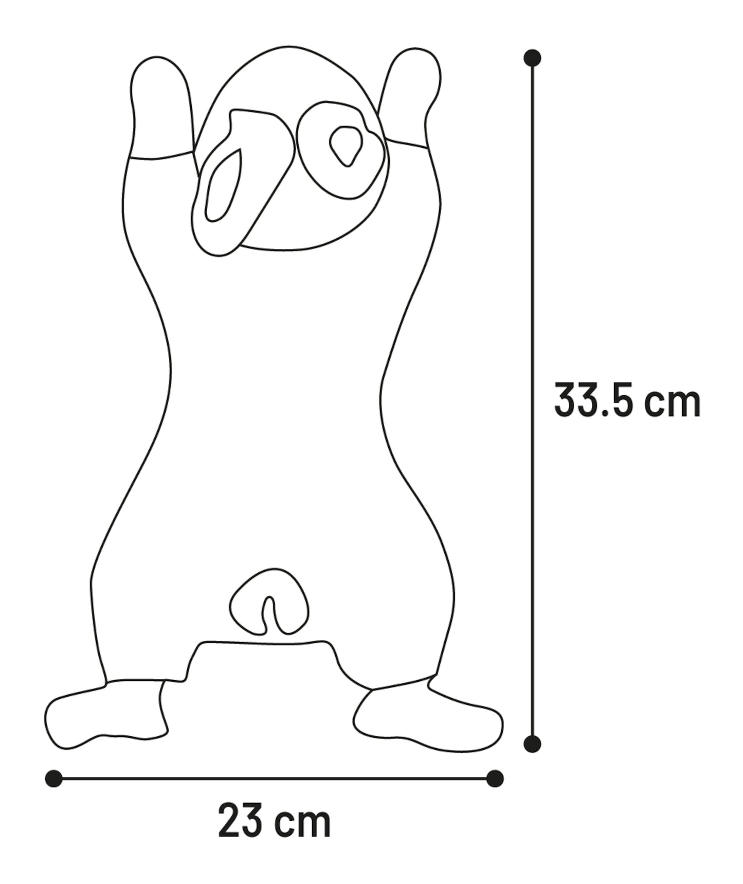 Kanin Brún 33,5cm