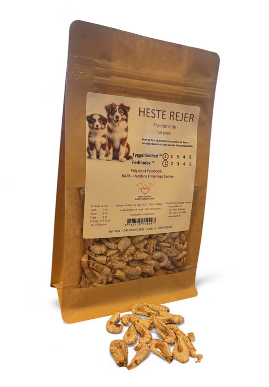Heste rejer frysetørrede 50 gram