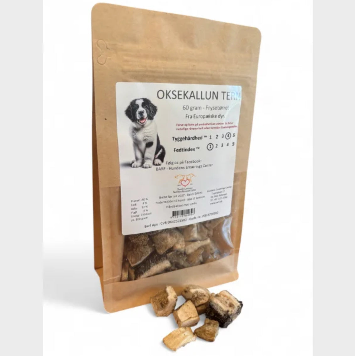 Oksekallun tern frysetørrede 60g